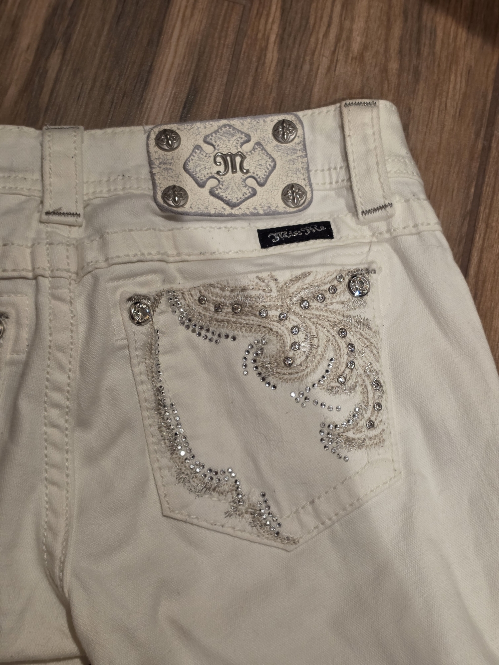 Miss Me Cropped Women's Skinny Jeans - Size 25 - Picture 7 of 9